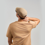Casual baret van geborsteld katoen met zachte touch 280 g/m²