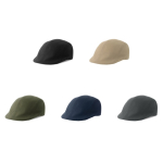 Casual baret van geborsteld katoen met zachte touch 280 g/m²