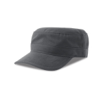 Militaire pet van katoen met klep en klittenbandsluiting 280 g/m² kleur donkergrijs