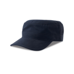 Militaire pet van katoen met klep en klittenbandsluiting 280 g/m² kleur marineblauw