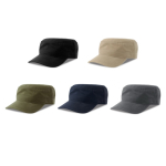 Militaire pet van katoen met klep en klittenbandsluiting 280 g/m²