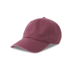 Ongestructureerde vintage pet van gerecycled katoen 260 g/m² kleur bordeaux