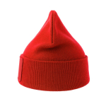 Dubbelgelaagde muts van gerecycled polyester met patch