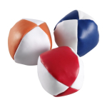 Set van 3 jongleerballen van PVC in katoenen zakje kleur meerkleurig eerste weergave