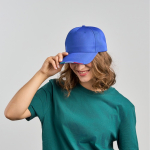 Baseballpet van gerecycled polyester met Italiaanse klep 220 g/m²