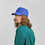 Baseballpet van gerecycled polyester met Italiaanse klep 220 g/m²