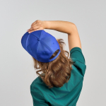 Baseballpet van gerecycled polyester met Italiaanse klep 220 g/m²
