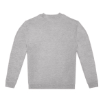 Unisex sweater van katoen en polyester met ronde hals 280 g/m² B&C kleur gemarmerd grijs