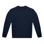 Unisex sweater van katoen en polyester met ronde hals 280 g/m² B&C kleur marineblauw