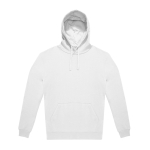 Duurzame unisex hoodie met relaxte snit 280 g/m² B&C kleur wit