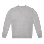 Casual unisex sweater van ecologische materialen 280 g/m² B&C kleur gemarmerd grijs