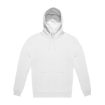 Unisex sweater van katoen met relaxte schouders 280 g/m² B&C kleur wit