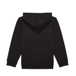 Sweater met capuchon en rits van katoen 280 g/m² B&C kleur zwart