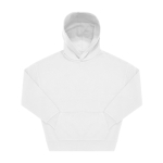 Oversized unisex eco hoodie met capuchon 350 g/m² B&C kleur wit