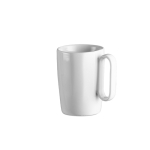 Kwalitatieve porseleinen mok, ideaal voor koffie 250ml kleur wit