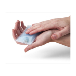 Herbruikbare rechthoekige handwarmer met directe warmte kleur lichtblauw derde weergave