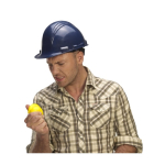 PU stressbal in de vorm van een bouwhelm vijfde weergave