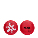 Herbruikbare kerst-handwarmer, ideaal voor zakken of handschoenen kleur rood met jouw bedrukking