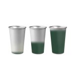 Fles van gerecycled aluminium die van kleur verandert 450ml kleur donkergroen