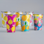 Fles van gerecycled aluminium die van kleur verandert 450ml