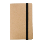 Kartonnen memohouder met elastische sluiting en kaarthoudervak eerste weergave