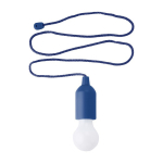 Personaliseerbare LED-lamp in kleuren met bijpassend ophangtouw kleur blauw eerste weergave