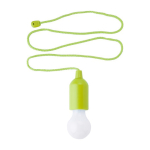 Personaliseerbare LED-lamp in kleuren met bijpassend ophangtouw kleur lichtgroen eerste weergave
