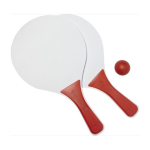 Set van rackets met bal Strand Beach Tennisset kleur rood derde weergave