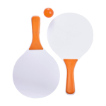 Set van rackets met bal Strand Beach Tennisset kleur oranje eerste weergave