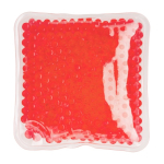 Vierkant warm/koud kompres met waterparels kleur rood eerste weergave
