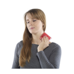 Vierkant warm/koud kompres met waterparels kleur rood derde weergave
