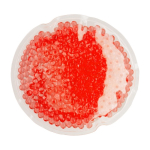 Rond warm/koud kompres met waterparels kleur rood eerste weergave