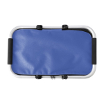 Opvouwbare polyester mand met EVA-schuimhandvat voor picknicks kleur ultramarijn blauw tweede weergave