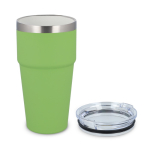 Thermosbeker met keramisch binnenwerk en transparant deksel 500 ml kleur limoen groen tweede weergave