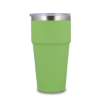 Thermosbeker met keramisch binnenwerk en transparant deksel 500 ml kleur limoen groen vijfde weergave