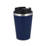 Thermosbeker van roestvrij staal met zwarte deksel, 350 ml kleur donkerblauw