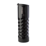 RVS thermosbeker met textuur aan de onderkant, 460 ml kleur zwart eerste weergave