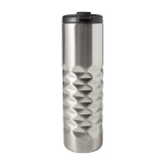 RVS thermosbeker met textuur aan de onderkant, 460 ml kleur zilver tweede weergave