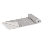 RPET-handdoek met sneldrogende technologie 200 g/m² 30 x 80 cm kleur wit/grijs