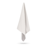 RPET-handdoek met sneldrogende technologie 200 g/m² 30 x 80 cm kleur wit/grijs zesde weergave