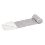 RPET-handdoek met sneldrogende technologie 200 g/m² 50x100 cm kleur wit/grijs