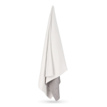 RPET-handdoek met sneldrogende technologie 200 g/m² 100x180 cm kleur wit/grijs zesde weergave