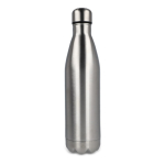 Fles van gerecycled roestvrij staal met zilveren dop 750 ml kleur zilver