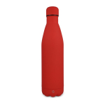 Fles van gerecycled roestvrij staal met logo 750 ml kleur rood