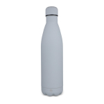 Fles van gerecycled roestvrij staal met logo 750 ml kleur grijs