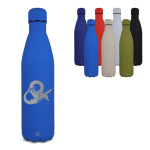 Fles van gerecycled roestvrij staal met logo 750 ml