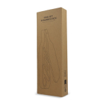 Houten wijnkist in de vorm van een fles met wijnaccessoires kleur naturel tweede weergave