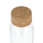 Klassieke fles van gerecycled glas met kurken dop 500 ml kleur doorzichtig vierde weergave
