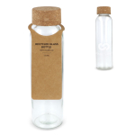 Klassieke fles van gerecycled glas met kurken dop 500 ml