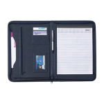 Polyester portfolio met opbergruimte en notitieblok Workday kleur zwart tweede weergave